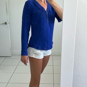 Express long sleeve portfino blouse